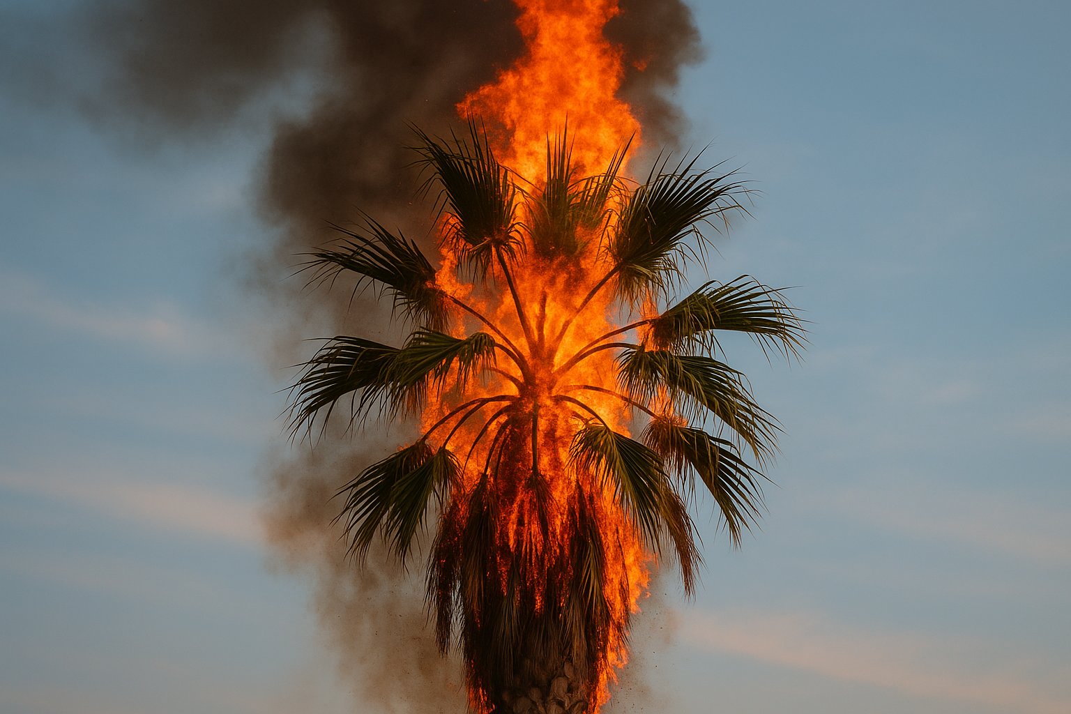 Palm On Fire